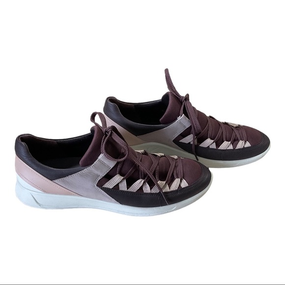 ECCO Flexure Leather Runner II Fig/Black/Grey - EU 42 US 11 - Picture 9 of 16